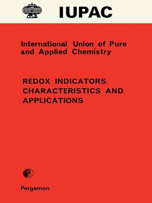 cover image of Redox Indicators. Characteristics and Applications